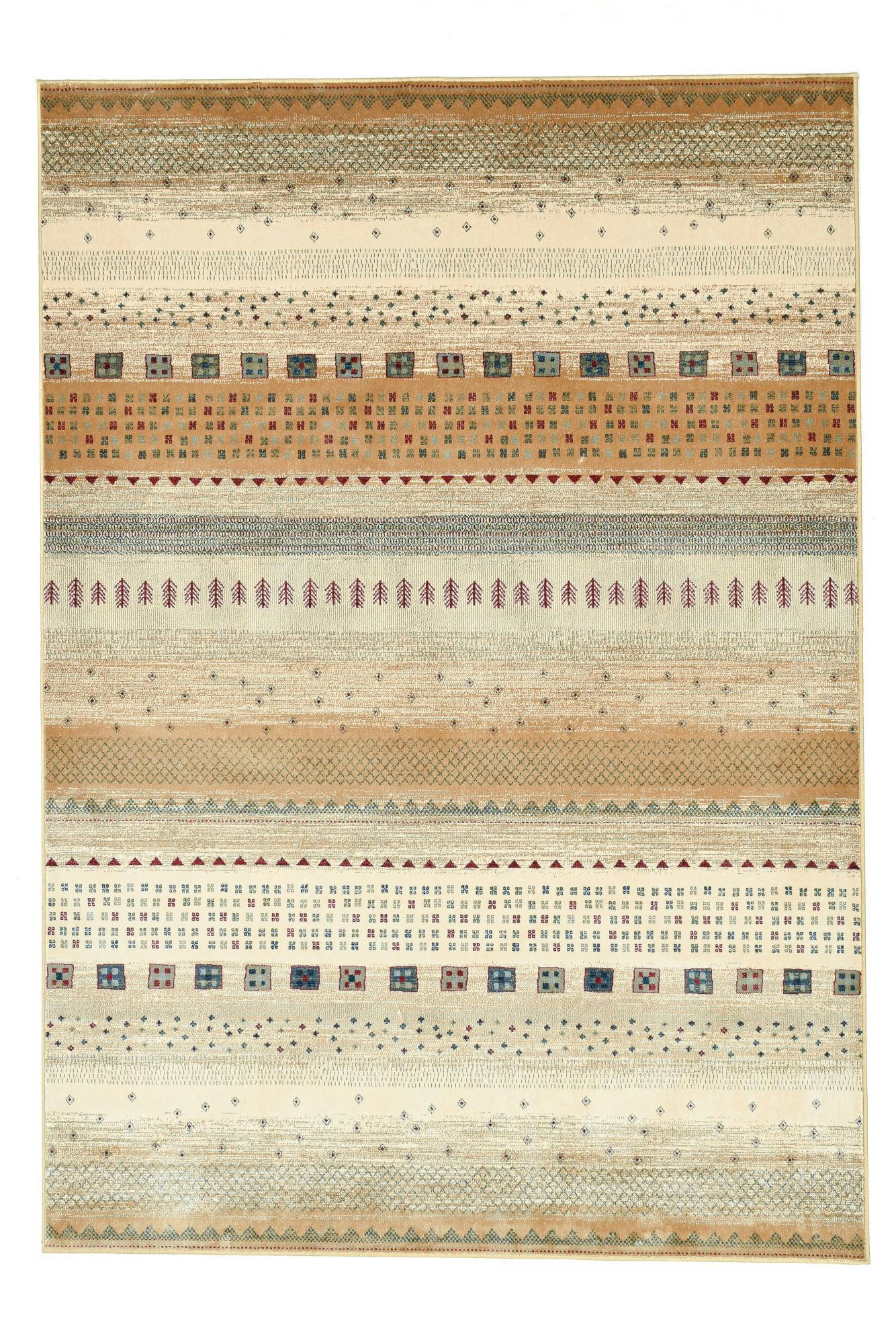 CHERINA - Tapis tissé à la machine en viscose - beige 160x230 cm