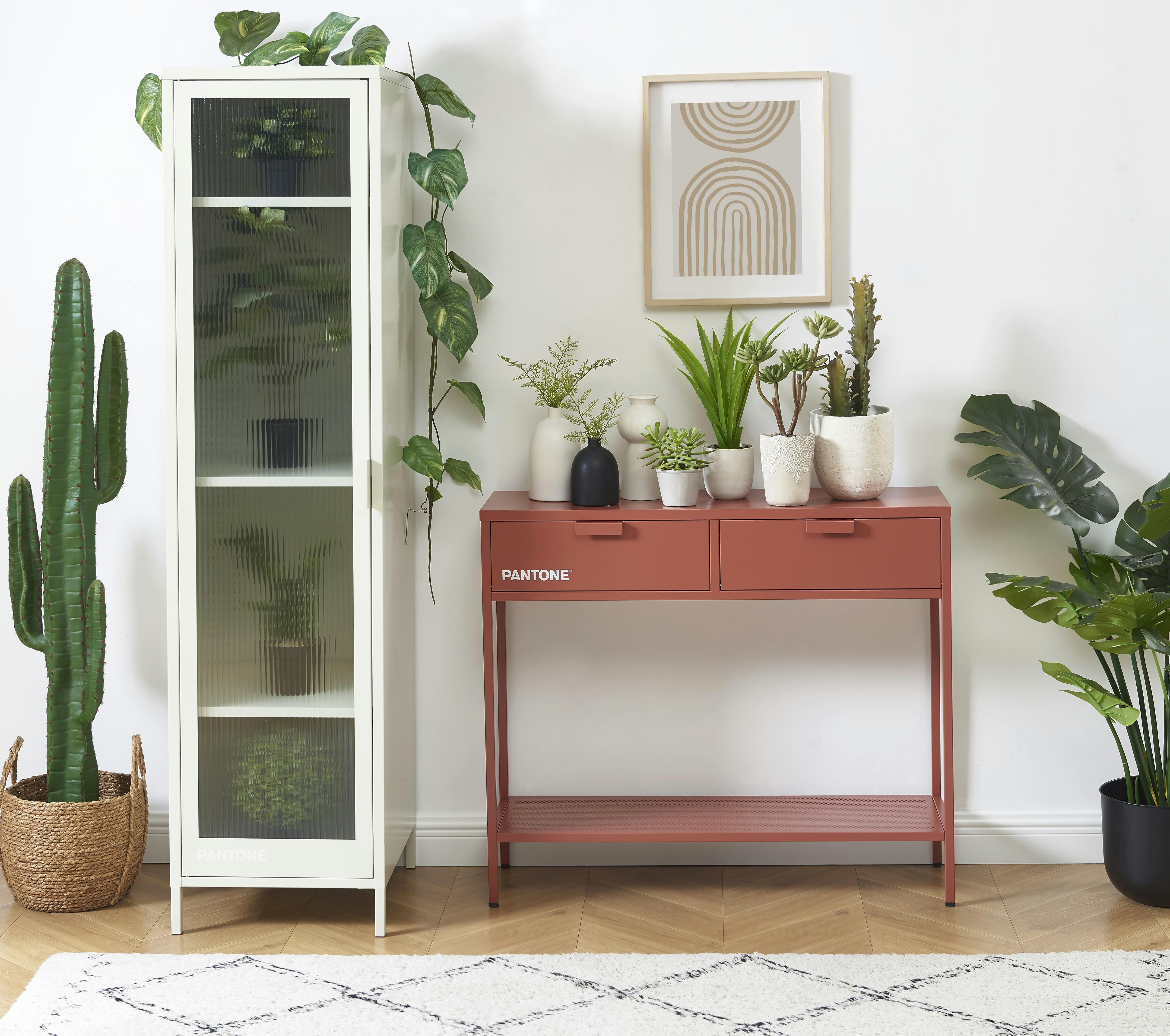 PANTONE - Console   métal terracotta 100cm