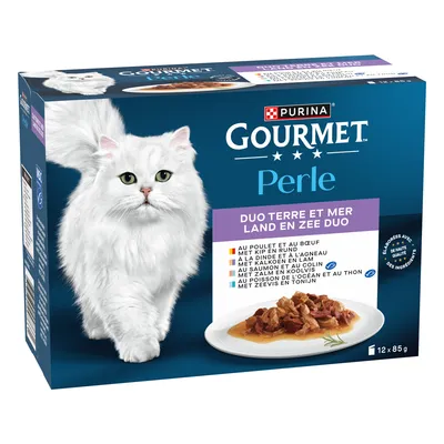 5 x Gourmet Wet Cat Food - 4 + 1 Free! *