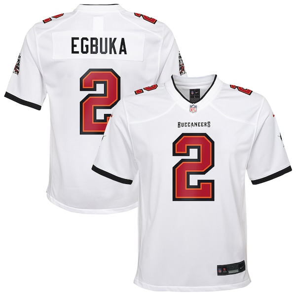 Emeka Egbuka Tampa Bay Buccaneers Nike Youth White Game Jersey - White/Red/Creamsicle