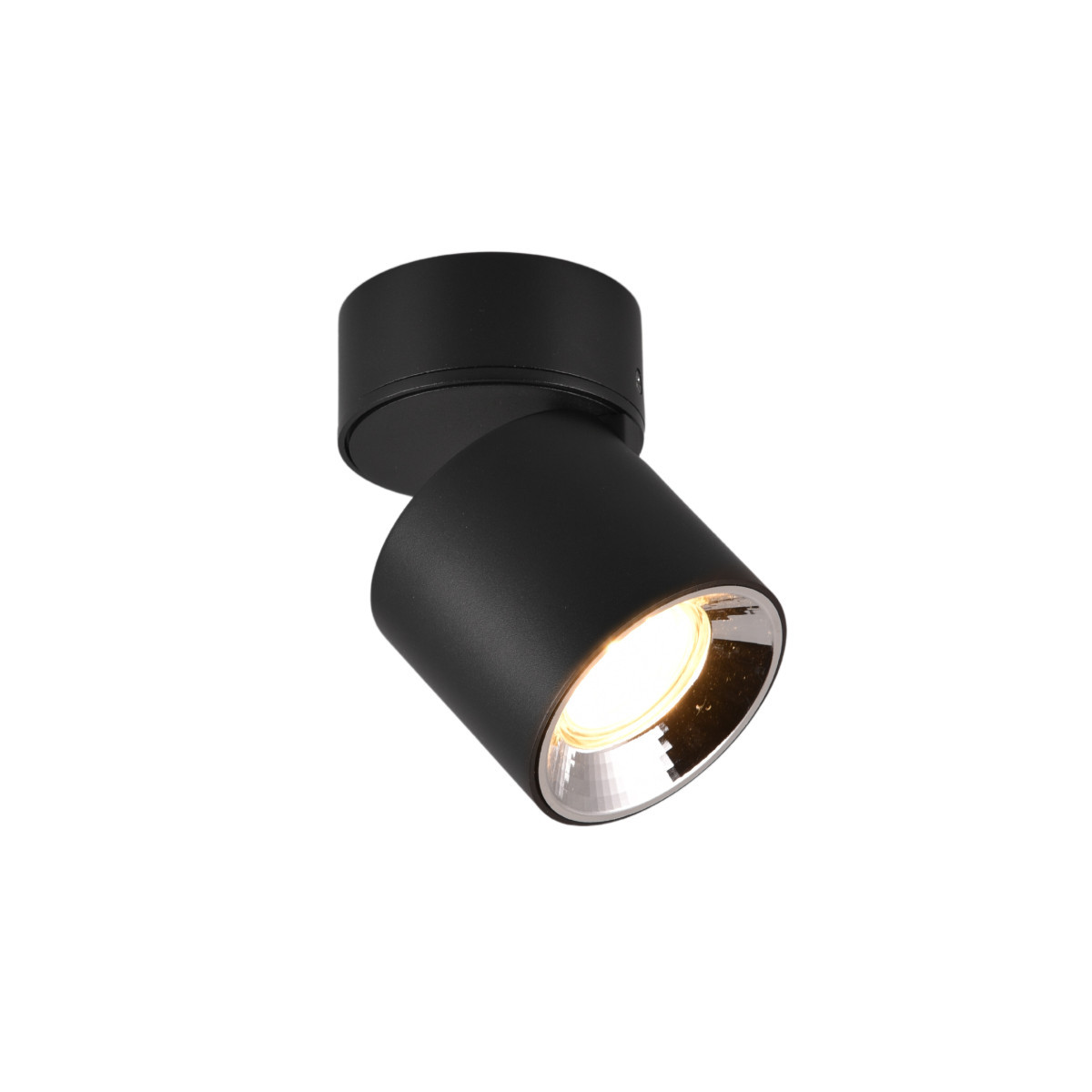Spot okrągły czarny Guayana 1xGU10x10W wym:12x8,7x8,7cm IP20 Trio