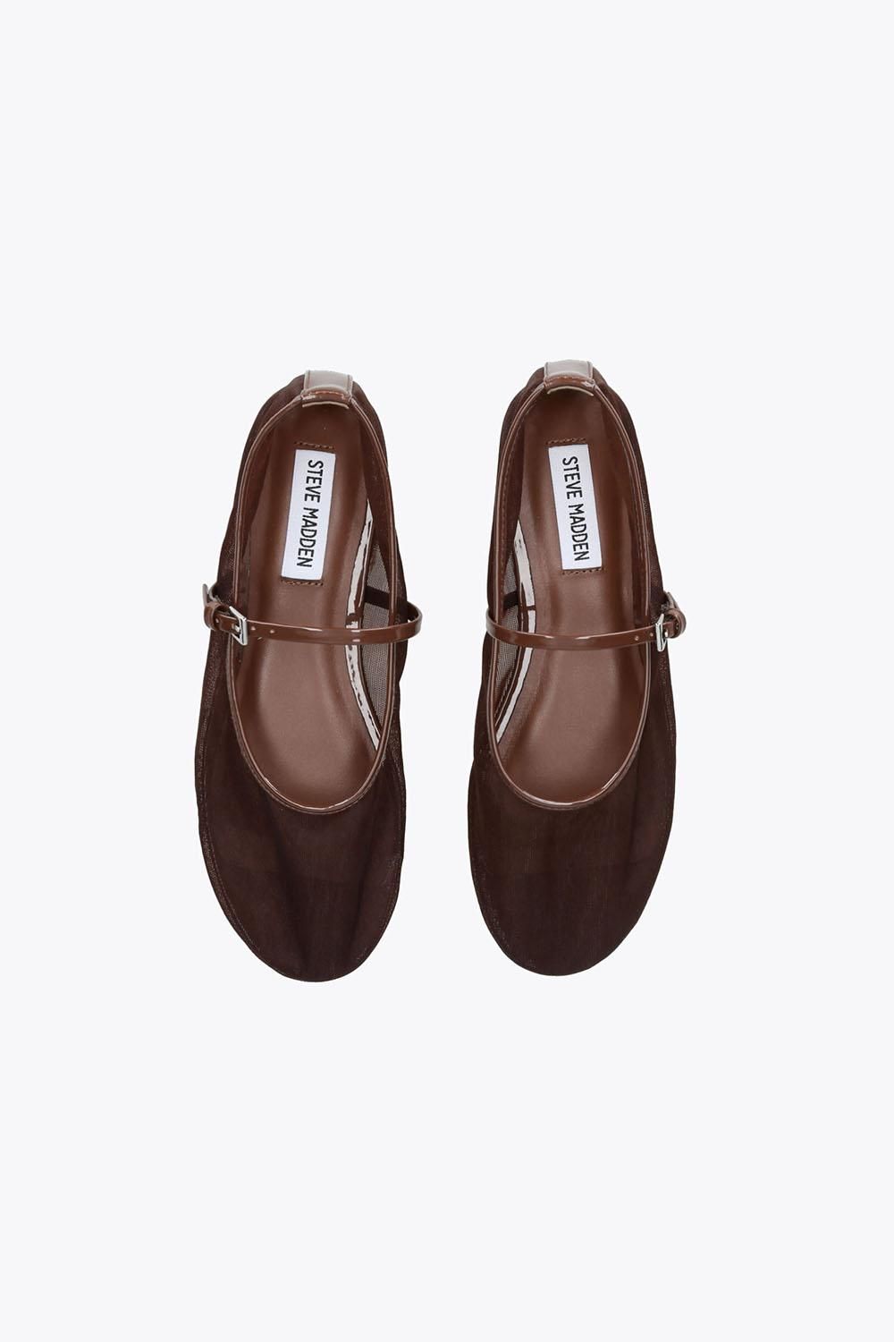 STEVE MADDEN Mash Dark Brown' Fabric Flats
