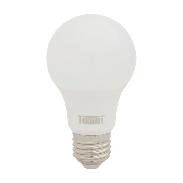 LÂMPADA LED BULBO A60 E27 9W 6500K 127 220V LUZ BRANCA TASCHIBRA