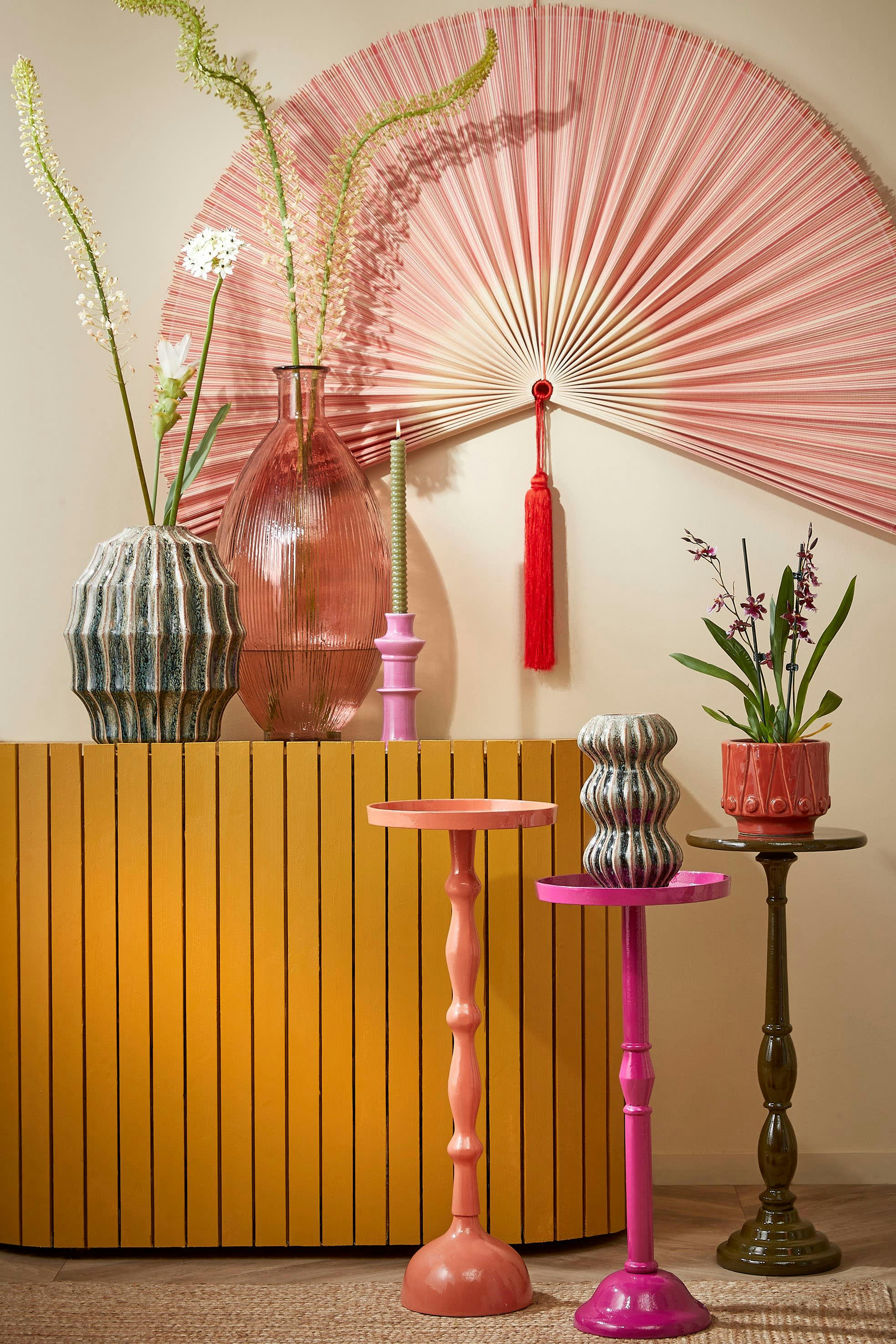 DUCO - Table d'appoint en aluminium recyclé vert foncé H61