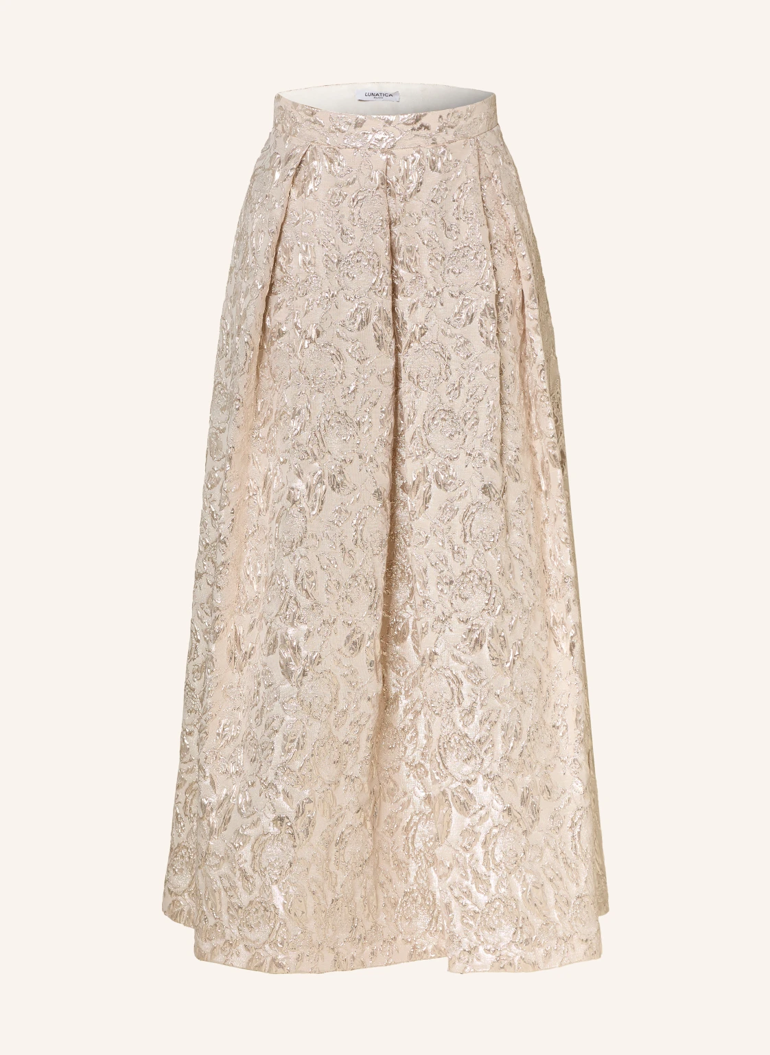 LUNATICA MILANO Jacquard-Rock mit Glitzergarn