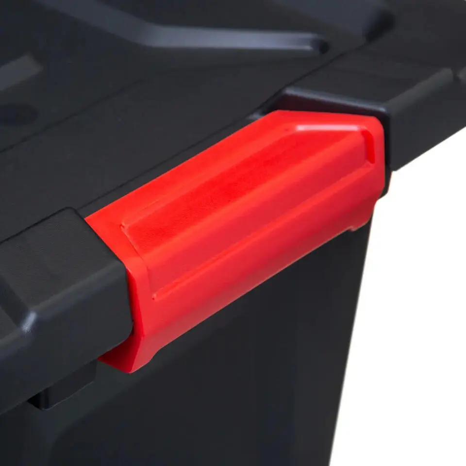 5Five opbergbox/opbergkrat - 100 Liter - zwart - kunststof