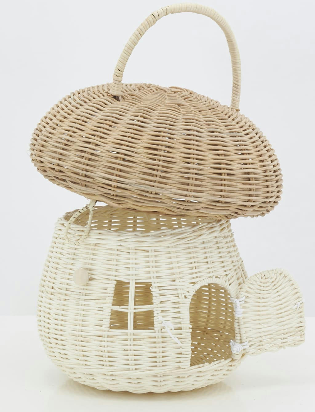 - Panier en rotin maison champignon