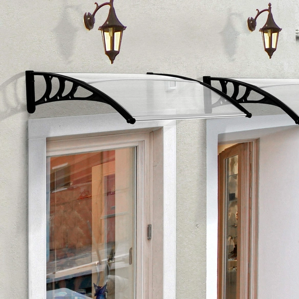 Vordach, weiß, Polycarbonat (PC)