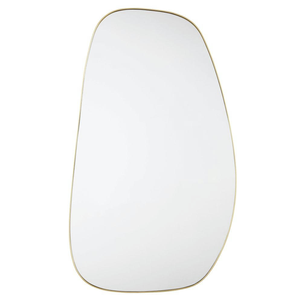 SORANA - Miroir organique en métal doré 75x130