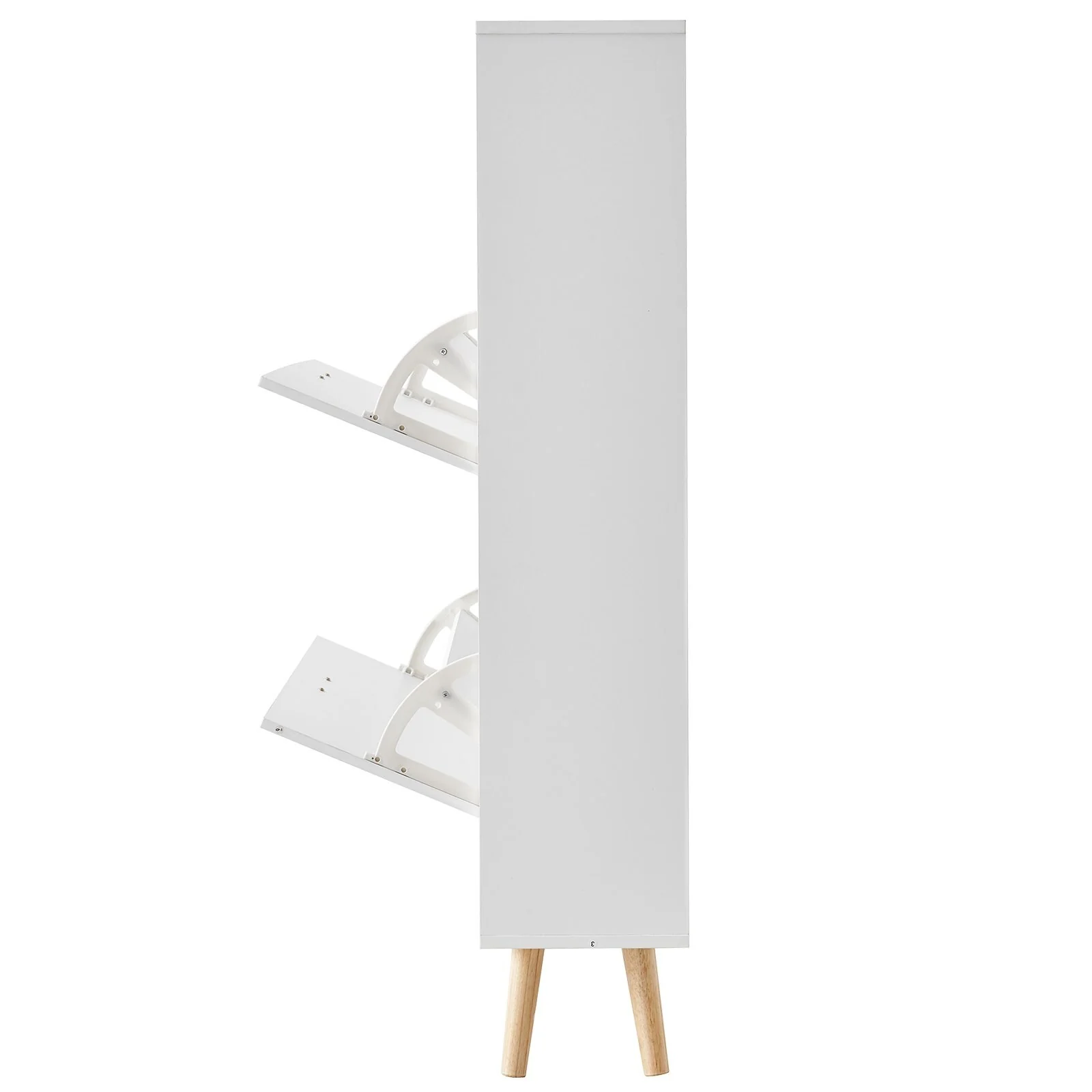 Space Saving Shoe Cabinet with Drawers for Hallway or Living Room - 31.5 x 9.33 x 47.44 inch