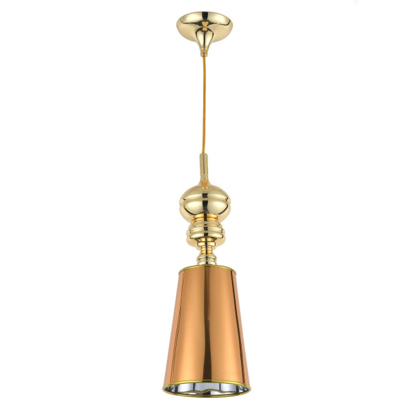 Elegancka LAMPA WISZĄCA kinkiet QUEEN-1 złota 18cm