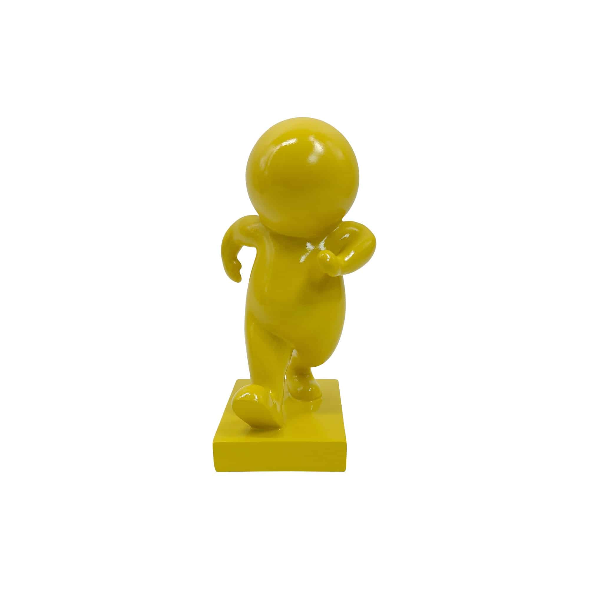Present Time ornament Amigo Walking Medium - geel - 10.5x9.8x20cm