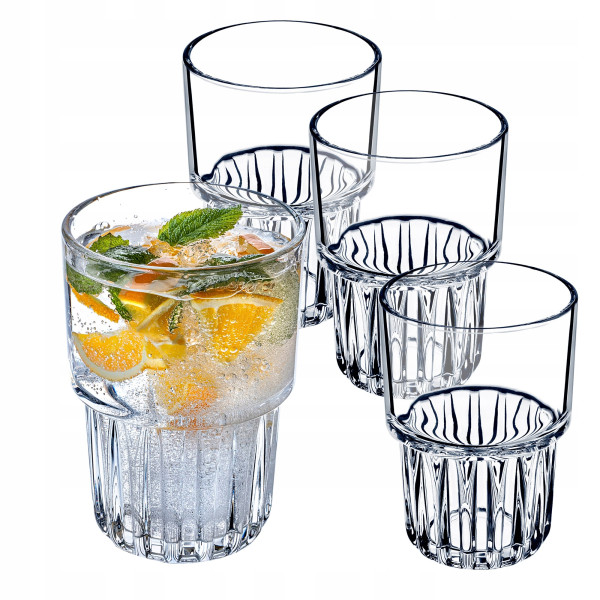 4x KADAX Szklanki Do Napojów Zimnych 320ml