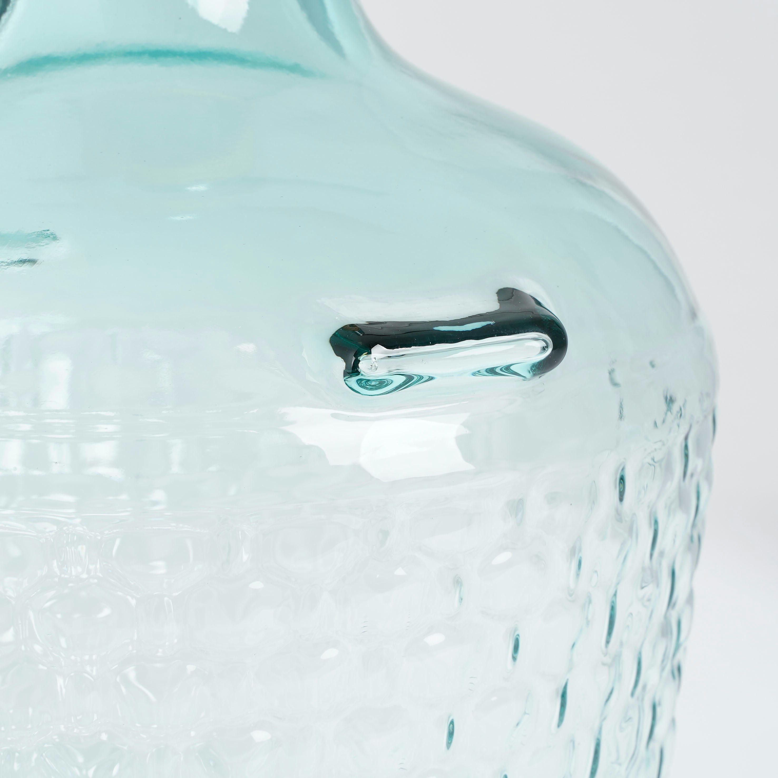 VINA - Vase bouteille en verre recyclé transparent H42