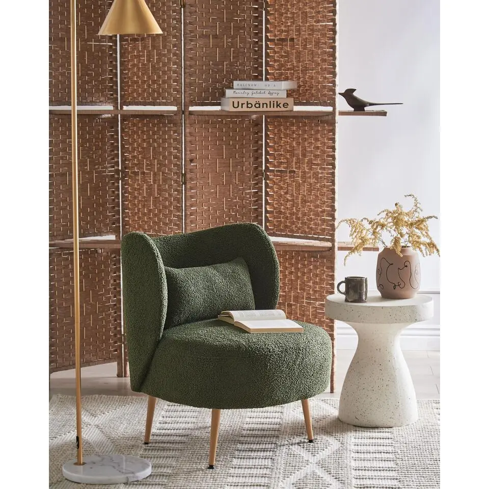 OTSBY II - Fauteuil - Donkergroen - Boucl&eacute;