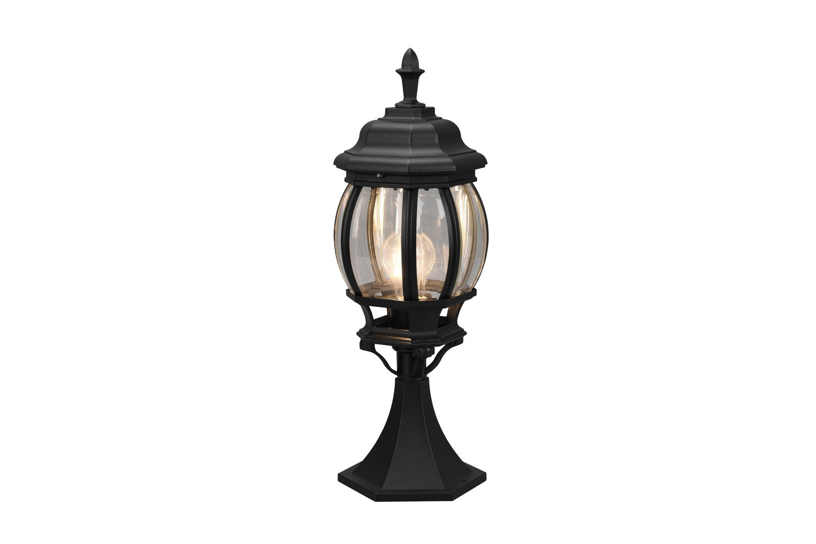 Lampa ogrodowa stojąca czarna ELVO wys:49 cm 1xE27x60W IP23 Trio
