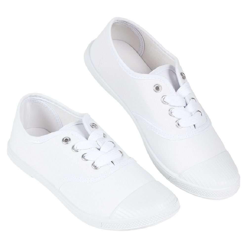 Chaussures en toile de coton blanc t 36