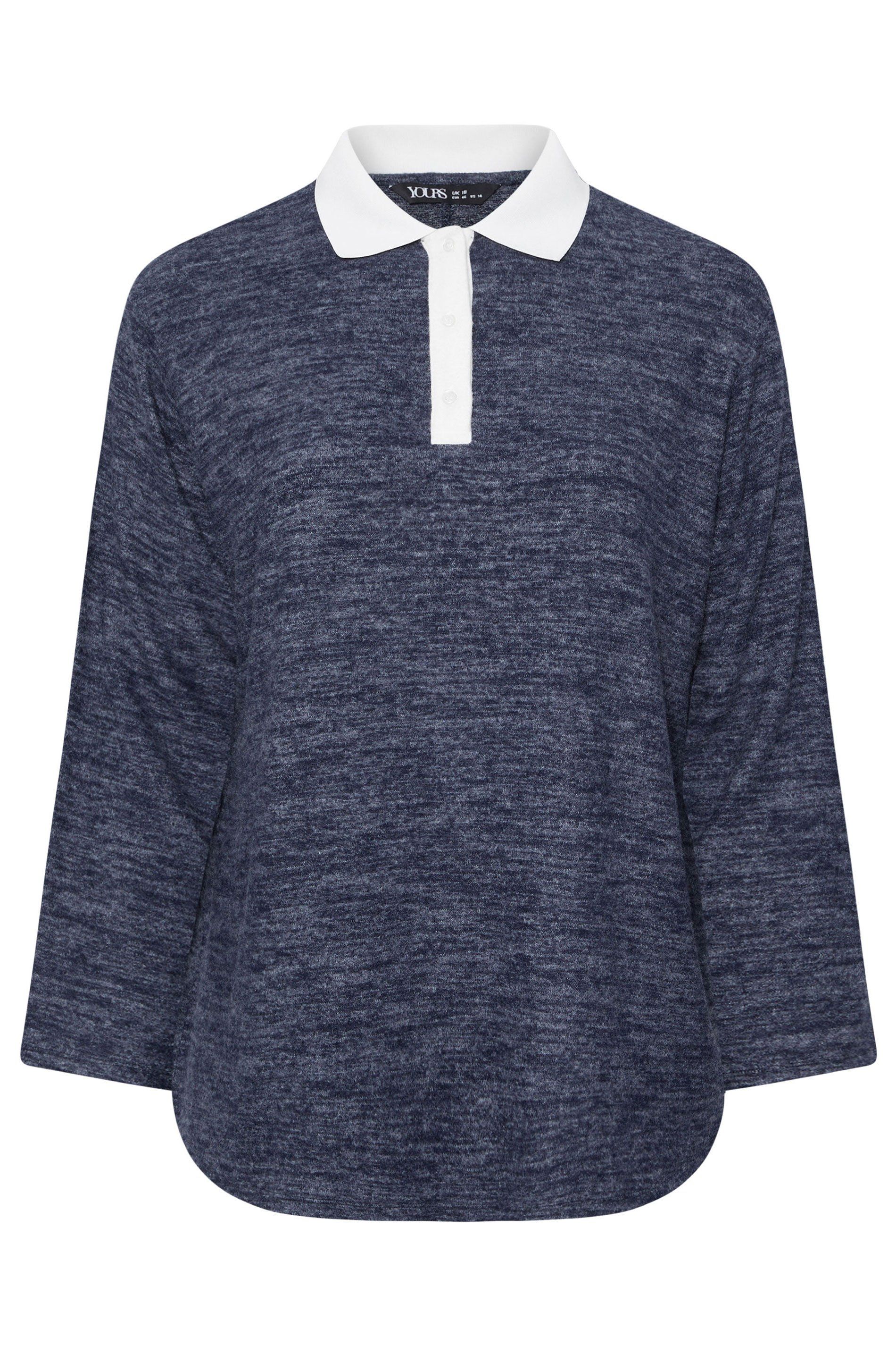 Yours Long Sleeve Collared Top