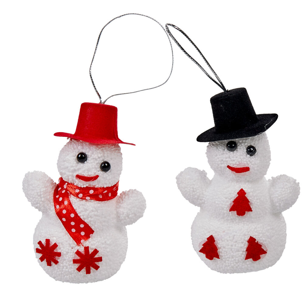 Suspension bonhomme de neige No&euml;l x2
