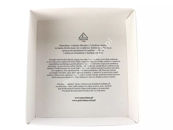 Filiżanka ze spodkiem 0,18 L / 14 cm Ćmielów - Alaska Circus Pink G911 GIFT BOX