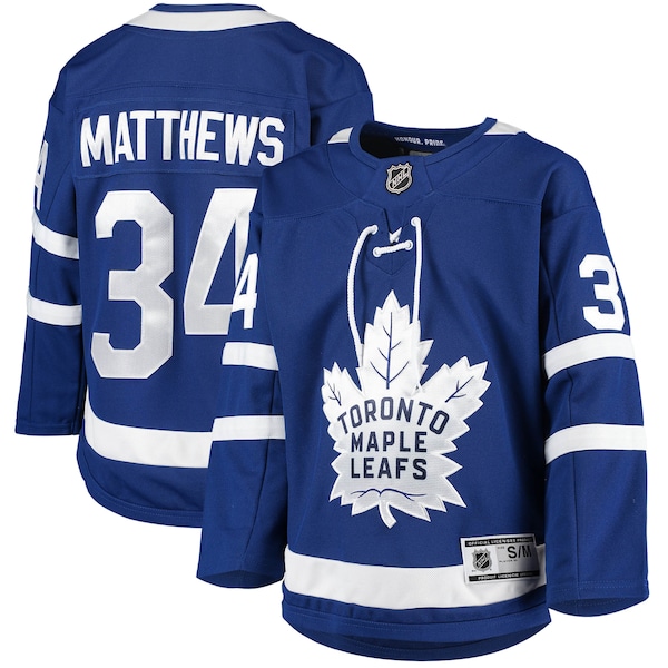 Auston Matthews Toronto Maple Leafs Youth Home Premier Player Jersey - Blue/Black