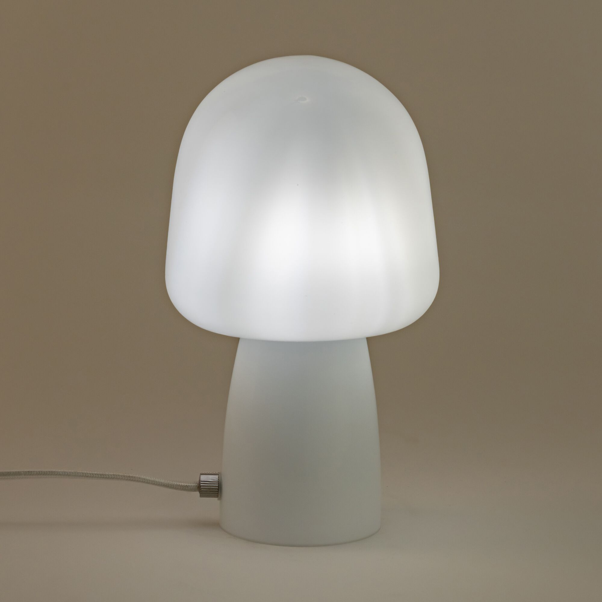 NATALIA - Lampe à poser électrifiée en verre - blanc