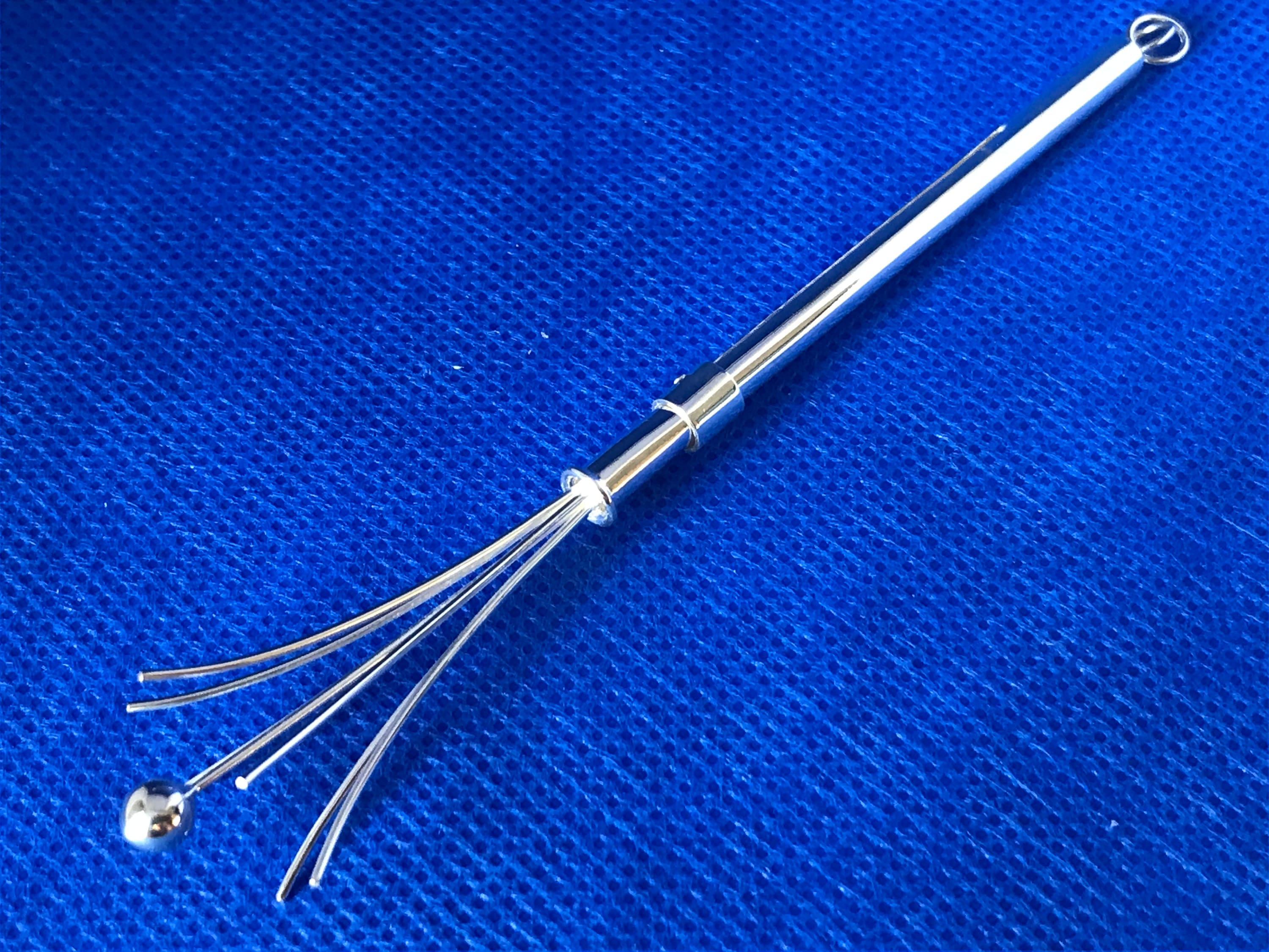 Swizzle Stick Art Deco in style retractable sterling silver