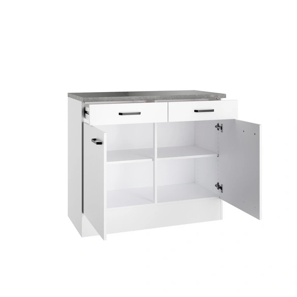 Unterschrank »OPTImulti MUBO U105-1  «, BxTxH: 100 x 50 x 88 cm, Weiß (Bonn214)