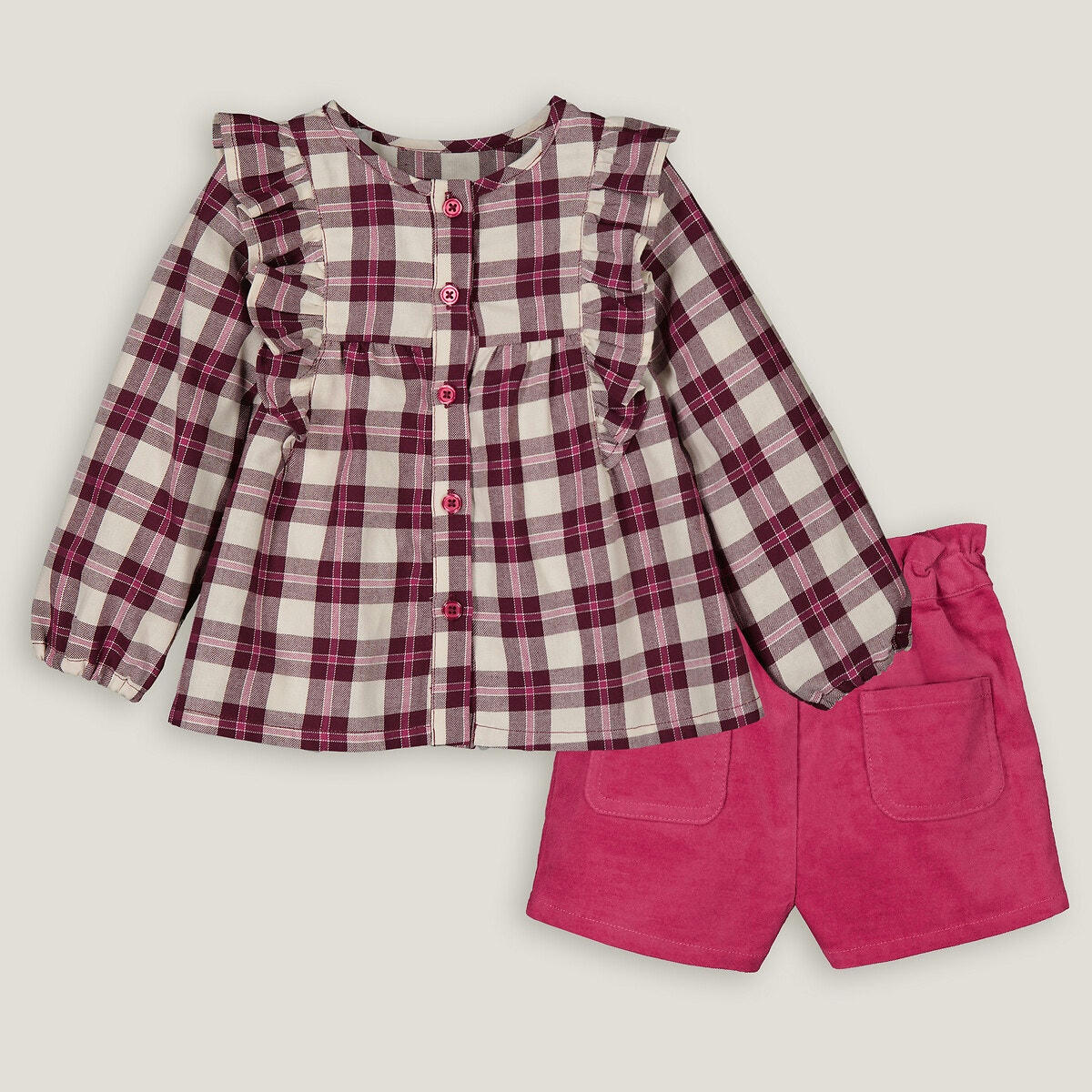 Ensemble 2 pièces blouse et short