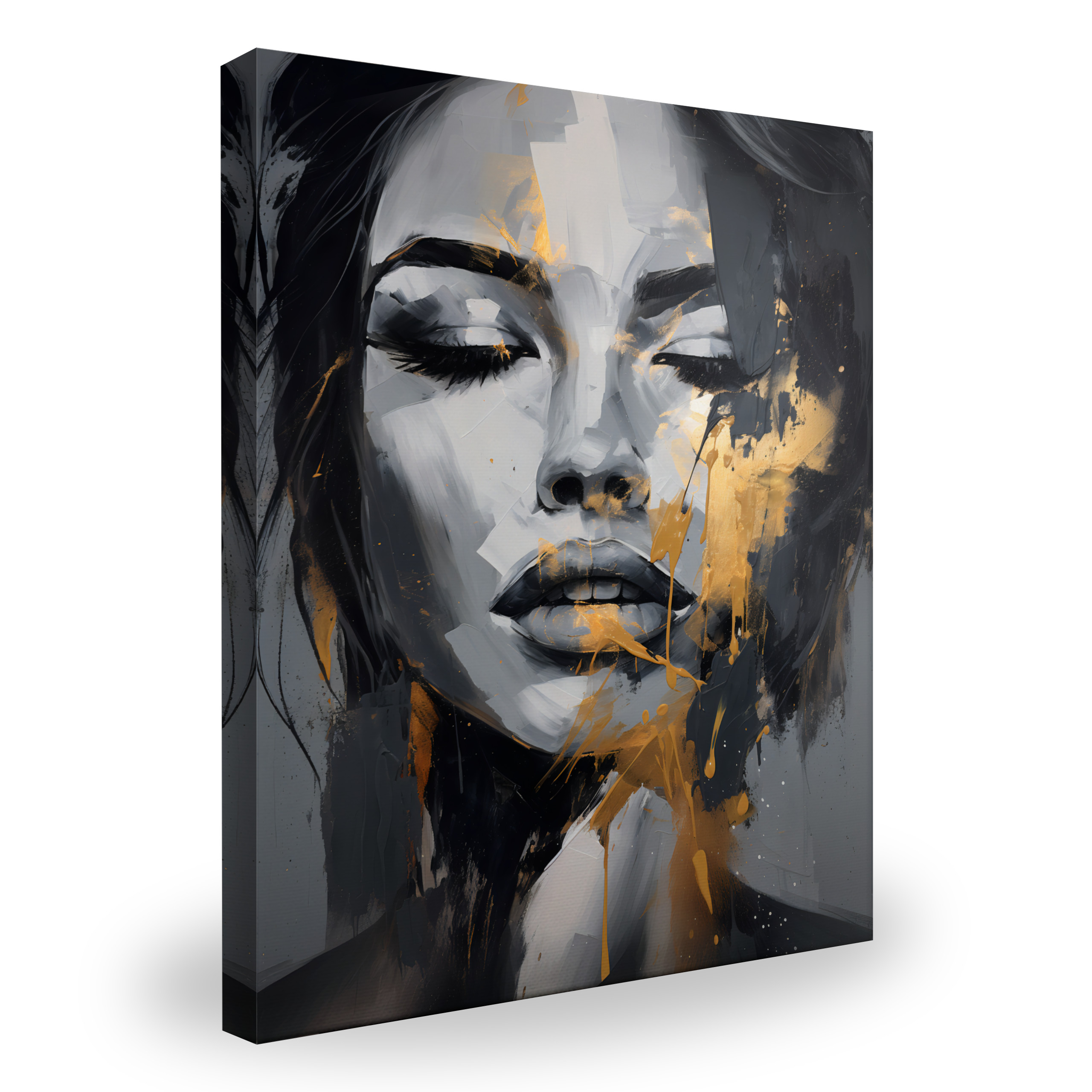 Obraz Na Płótnie Twarz Abstrakcja Glamour 30x40cm
