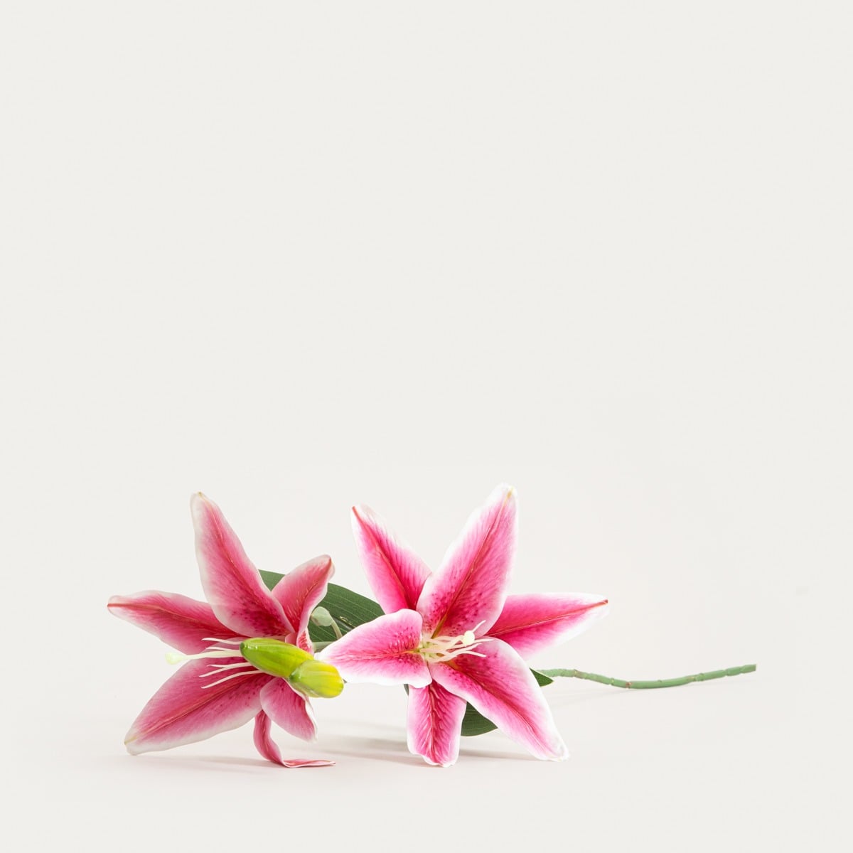 Gałązka sztuczna LILY lilia różowa 73 cm