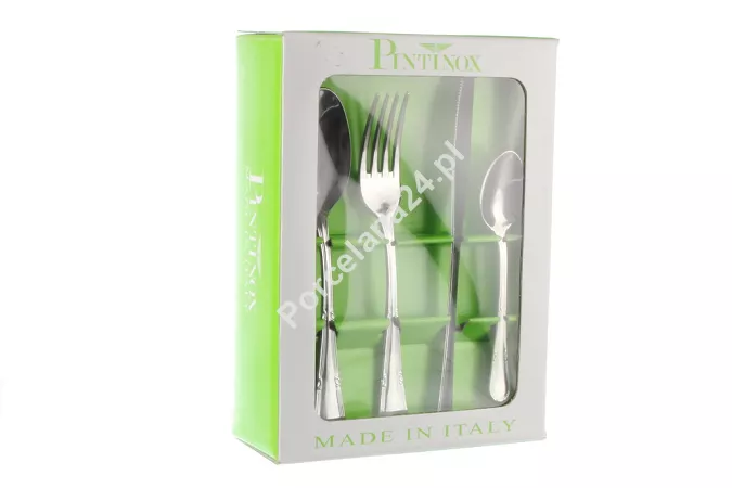 Komplet sztućców 24 cz. na 6 osób PINTINOX - Eco Baguette (2.0 mm) - pudełko ecobox 23.0280.E2Q1.K24