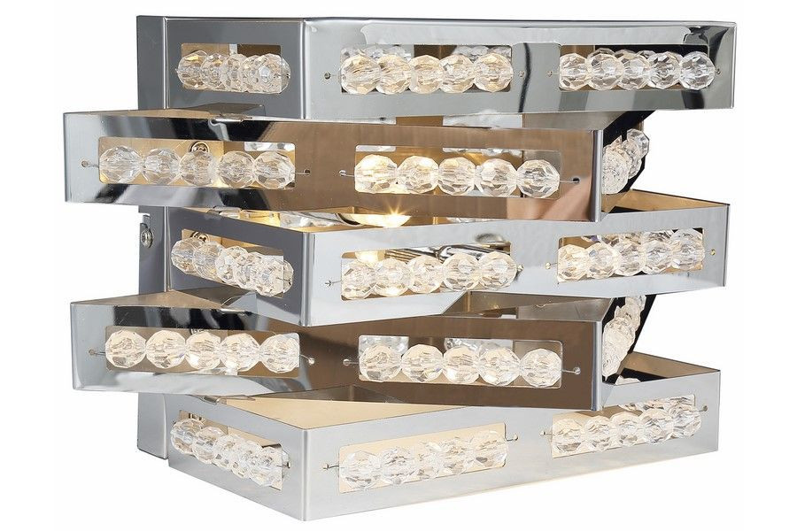 Kinkiet srebrny Marcella 2xG9x33W wym:20x40x16cm IP20 Reality