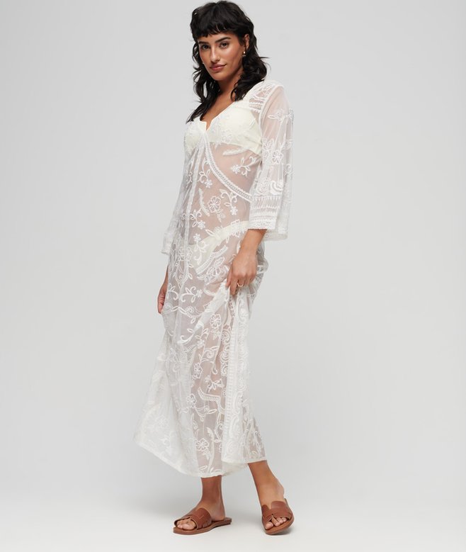 Beach Cover Up Lace Maxi Dress