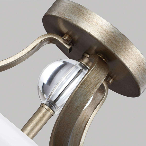Lampa sufitowa ciepłe złoto Evington 2xE27x60W wym: 29,7x35,2x35,2 cm Feiss