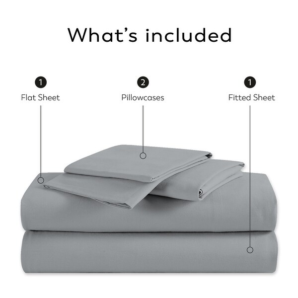 Color Sense 100% Cotton Ultra-lightweight Sheet Set