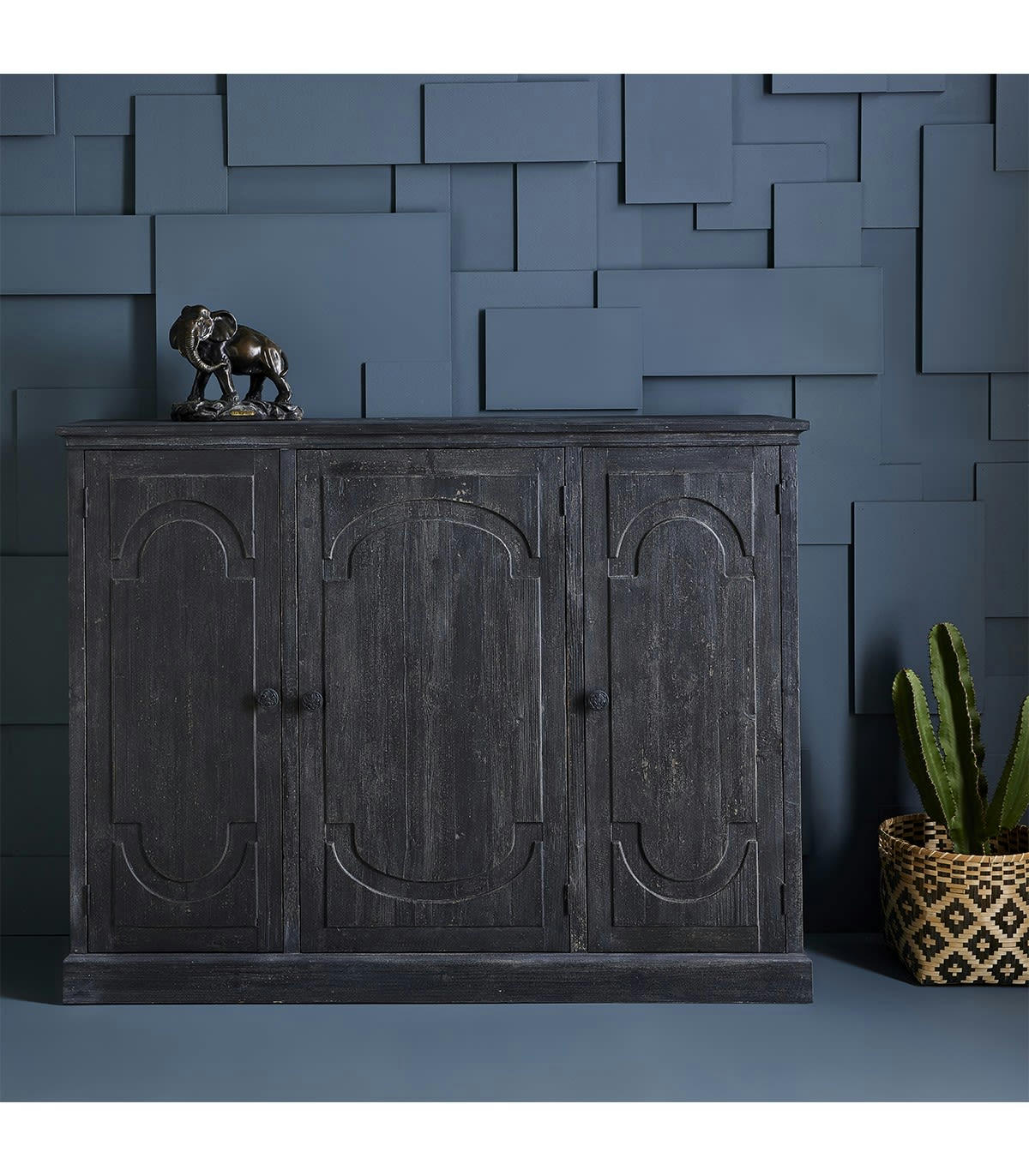 GASPARD - Buffet 3 Portes en Bois L160 x H123cm