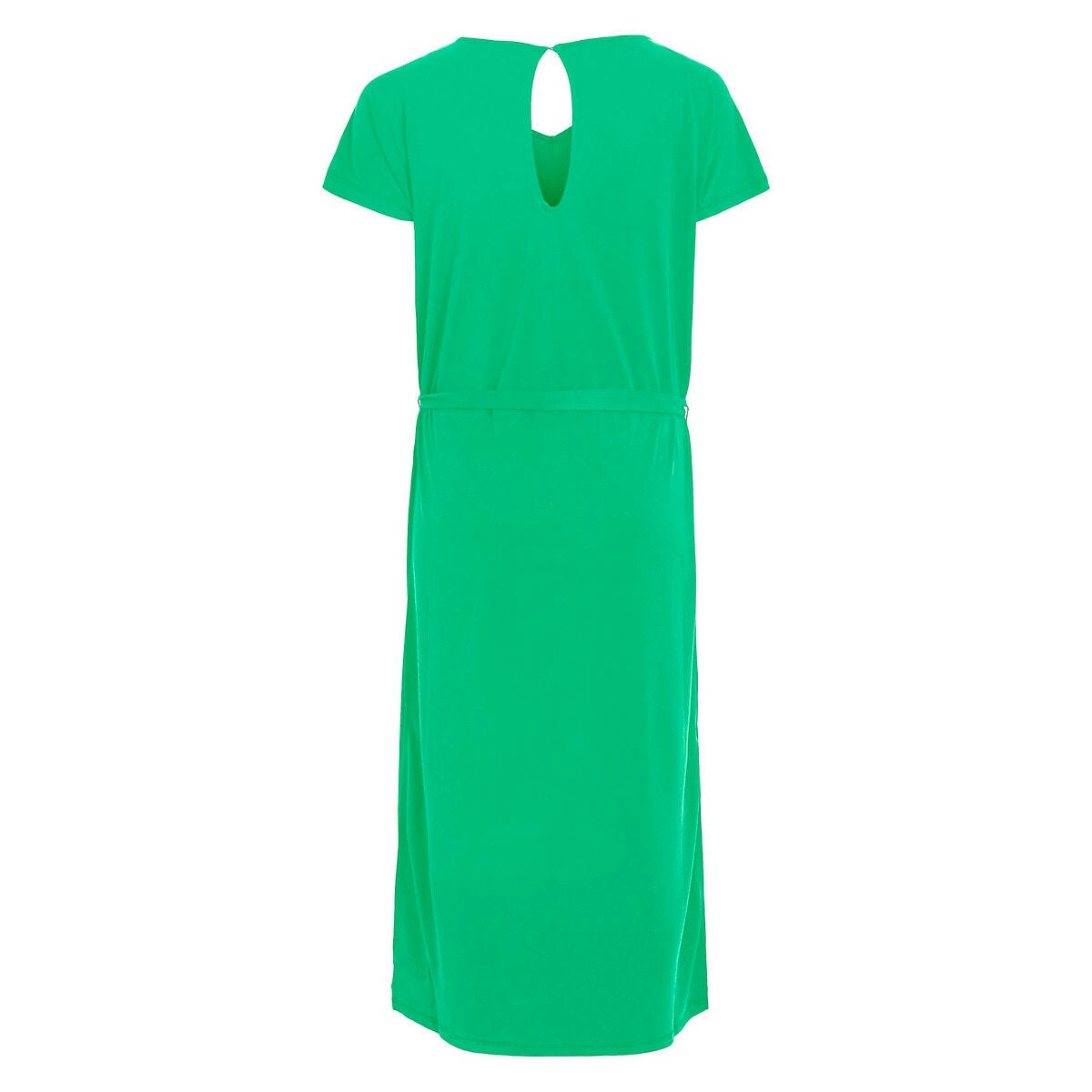 Robe midi, manches courtes