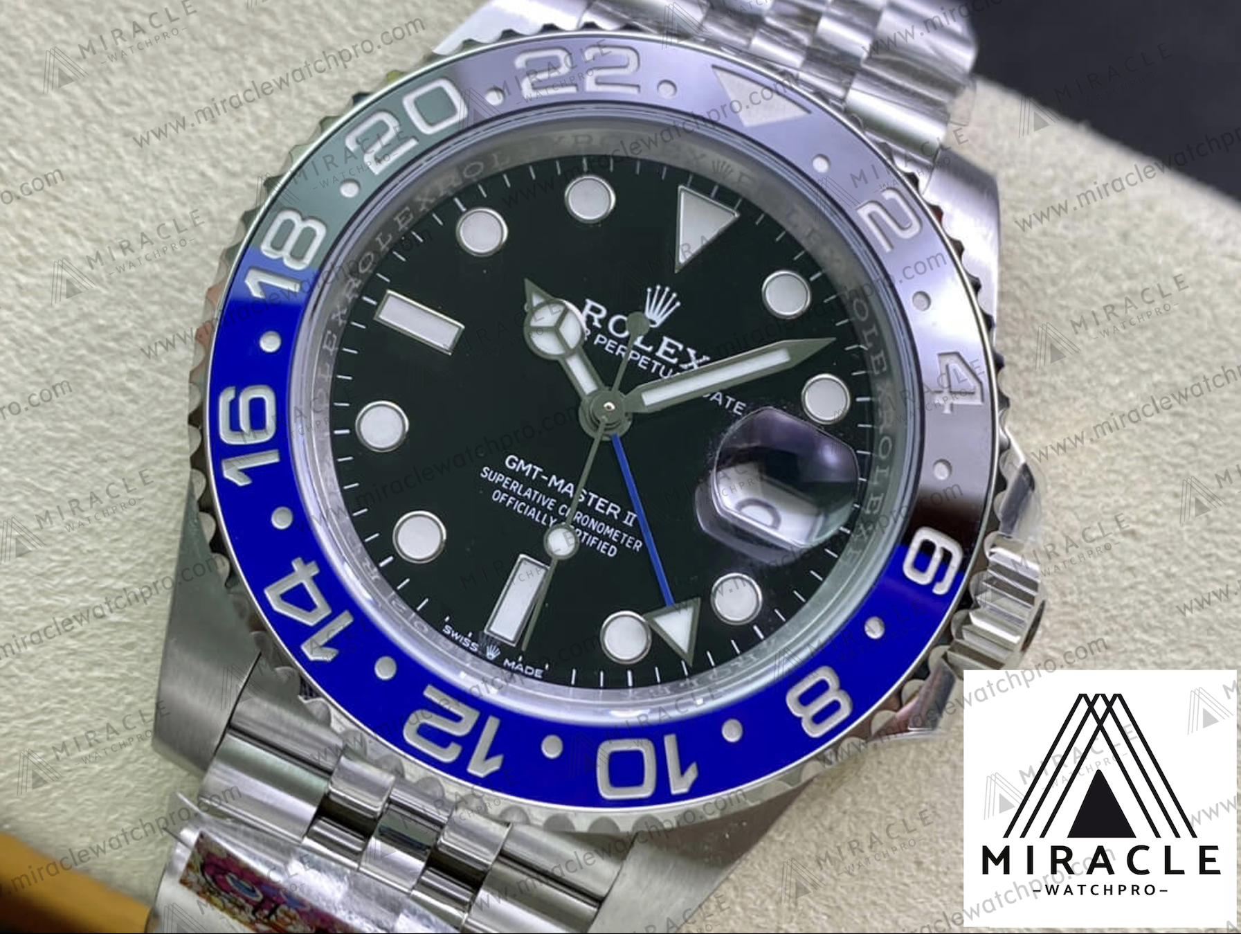 ROLEX-GMT MASTER II-ref.M126710BLNR-0002- Elite Clone-40mm-Replica Watch
