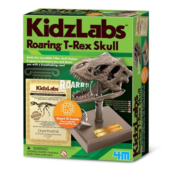 KidzLabs Roaring T-Rex Skull