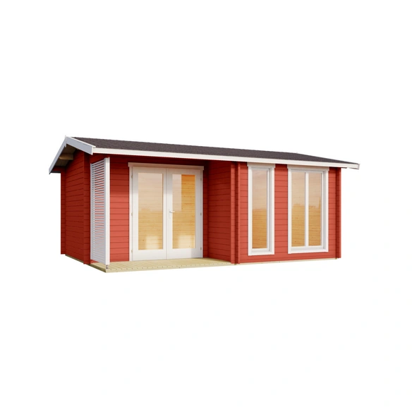Gartenhaus »Brighton 44«, Holz, BxHxT: 580 x 250 x 370 cm (Außenmaße inkl. Dachüberstand)
