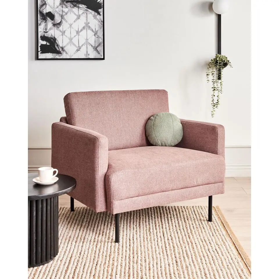 BREDA - Fauteuil - Roze - Polyester