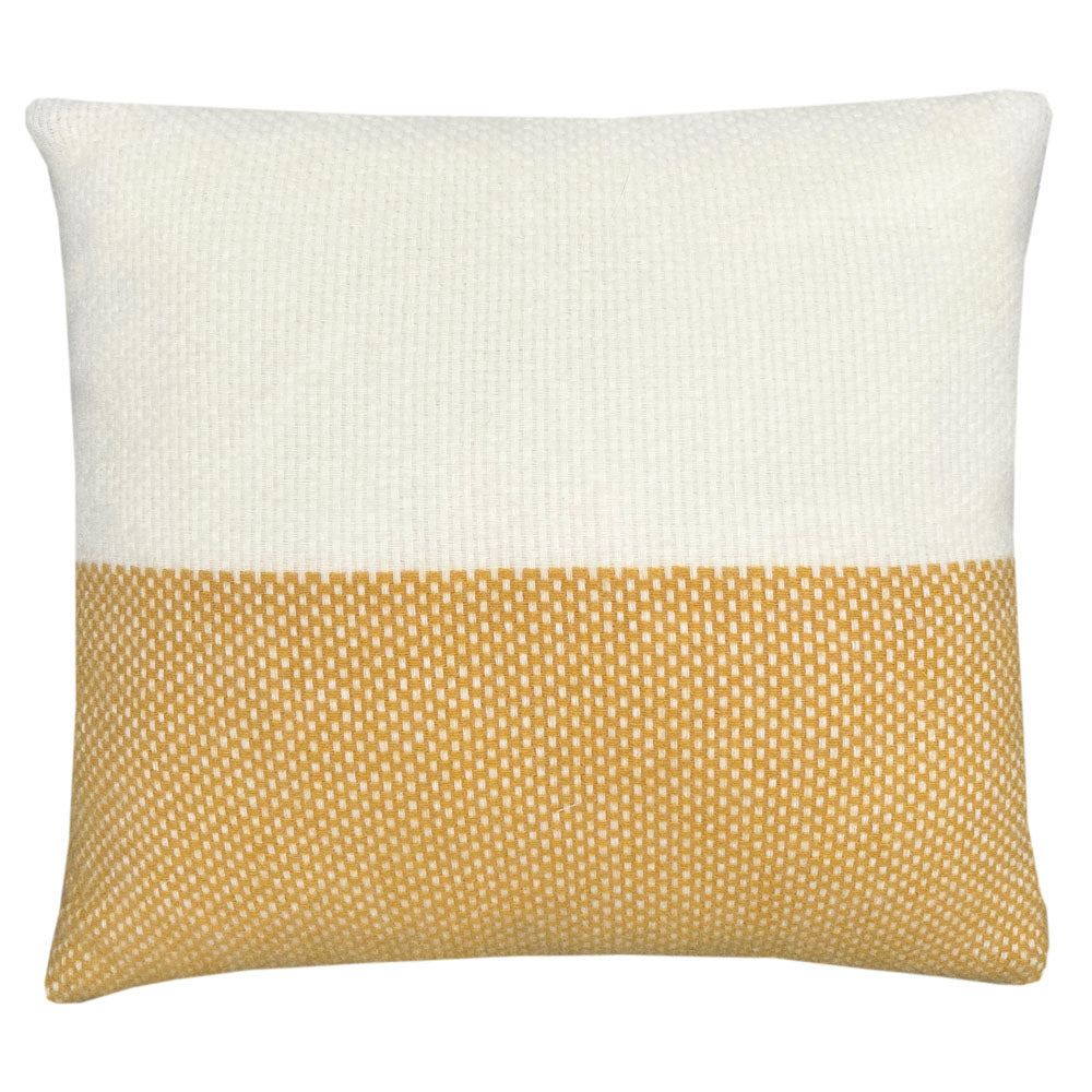 Malagoon Festivity Wool Sierkussen 45 x 45 cm - Yellow Naturel