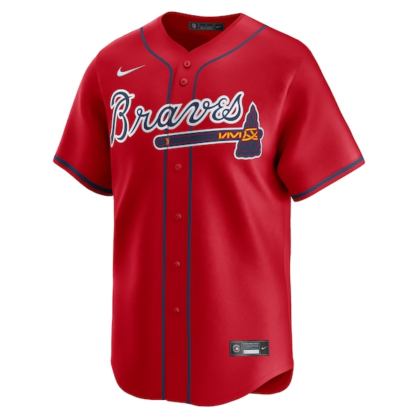 Atlanta Braves Nike  Alternate Limited Custom Jersey – Red