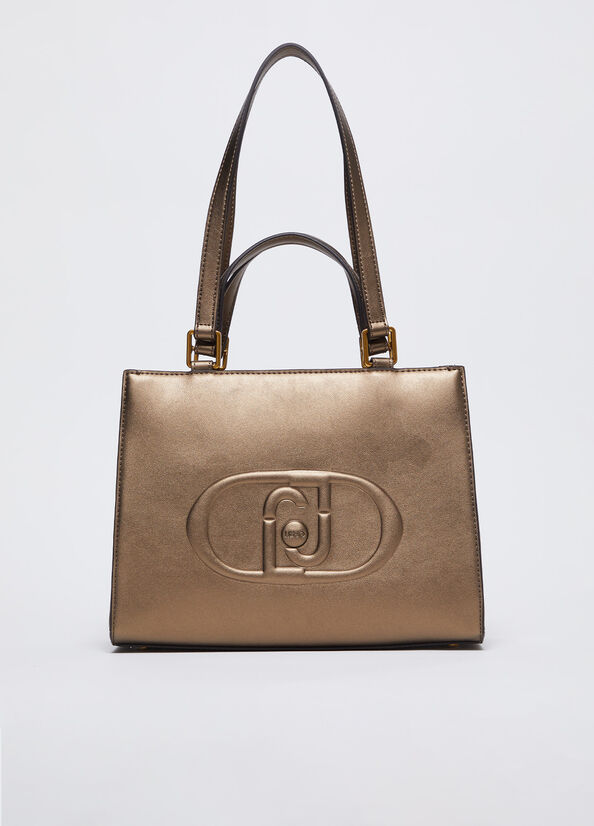 Shopping bag piccola con logo
