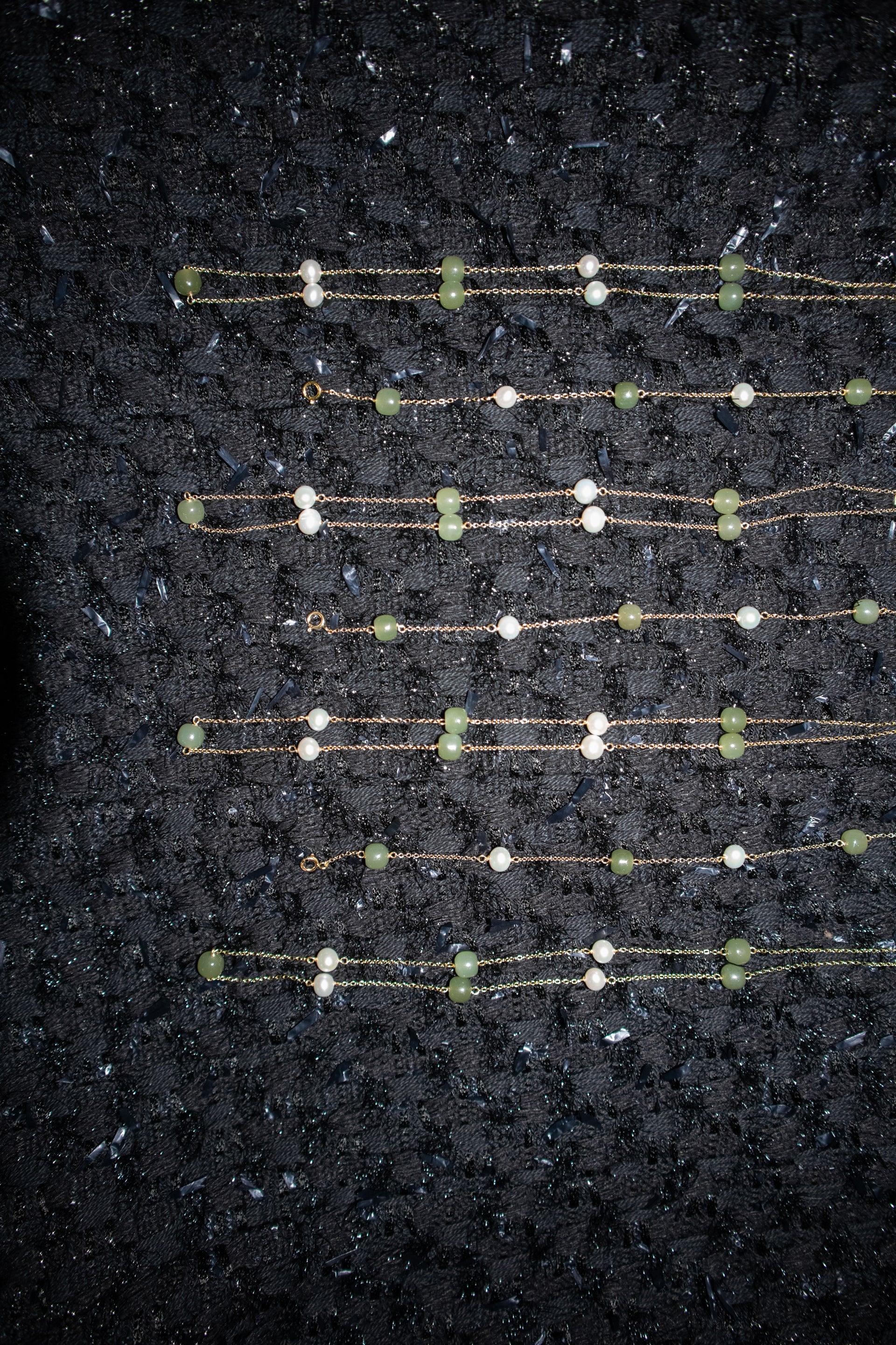 Olivia — Jade Pearl Necklace