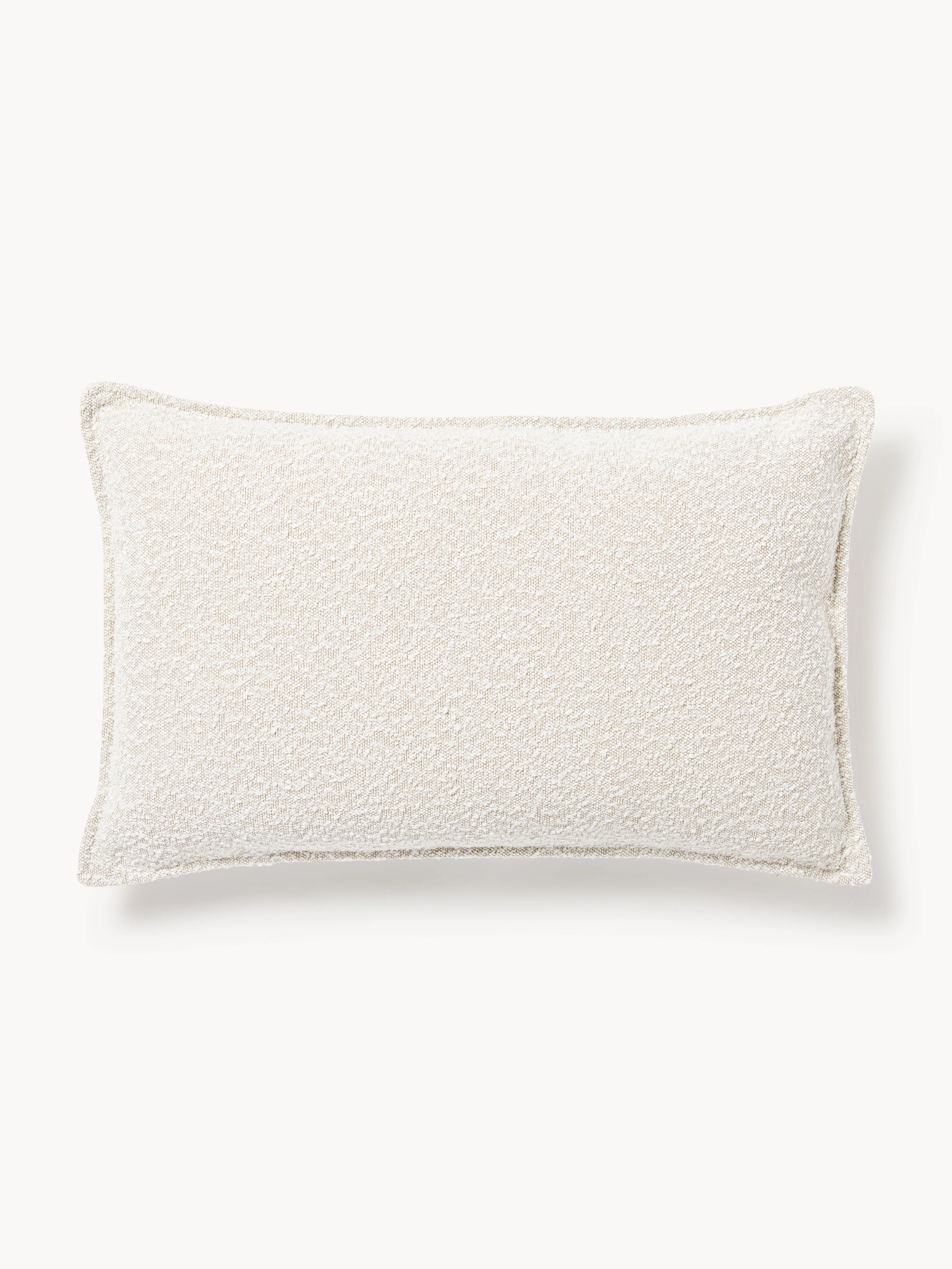 Großes Bouclé-Sofa-Kissen Lennon, 50 x 80 cm