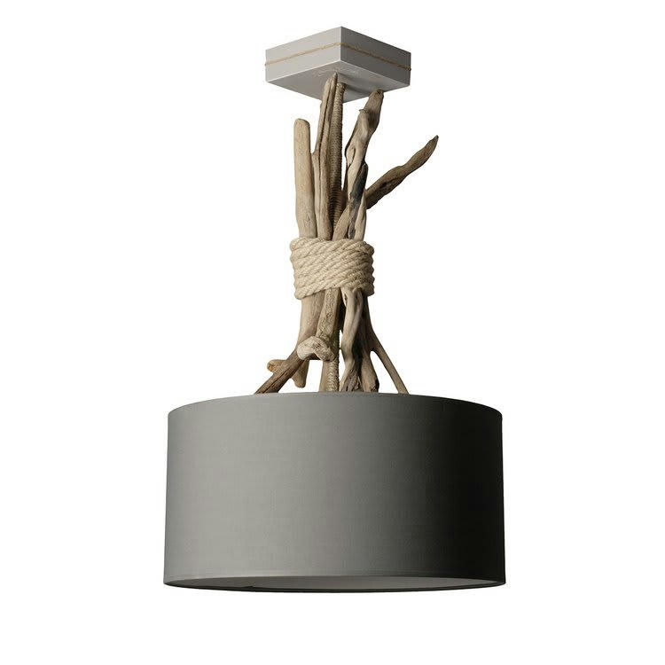 ESPRIT DE LAGON - Suspension en bois gris