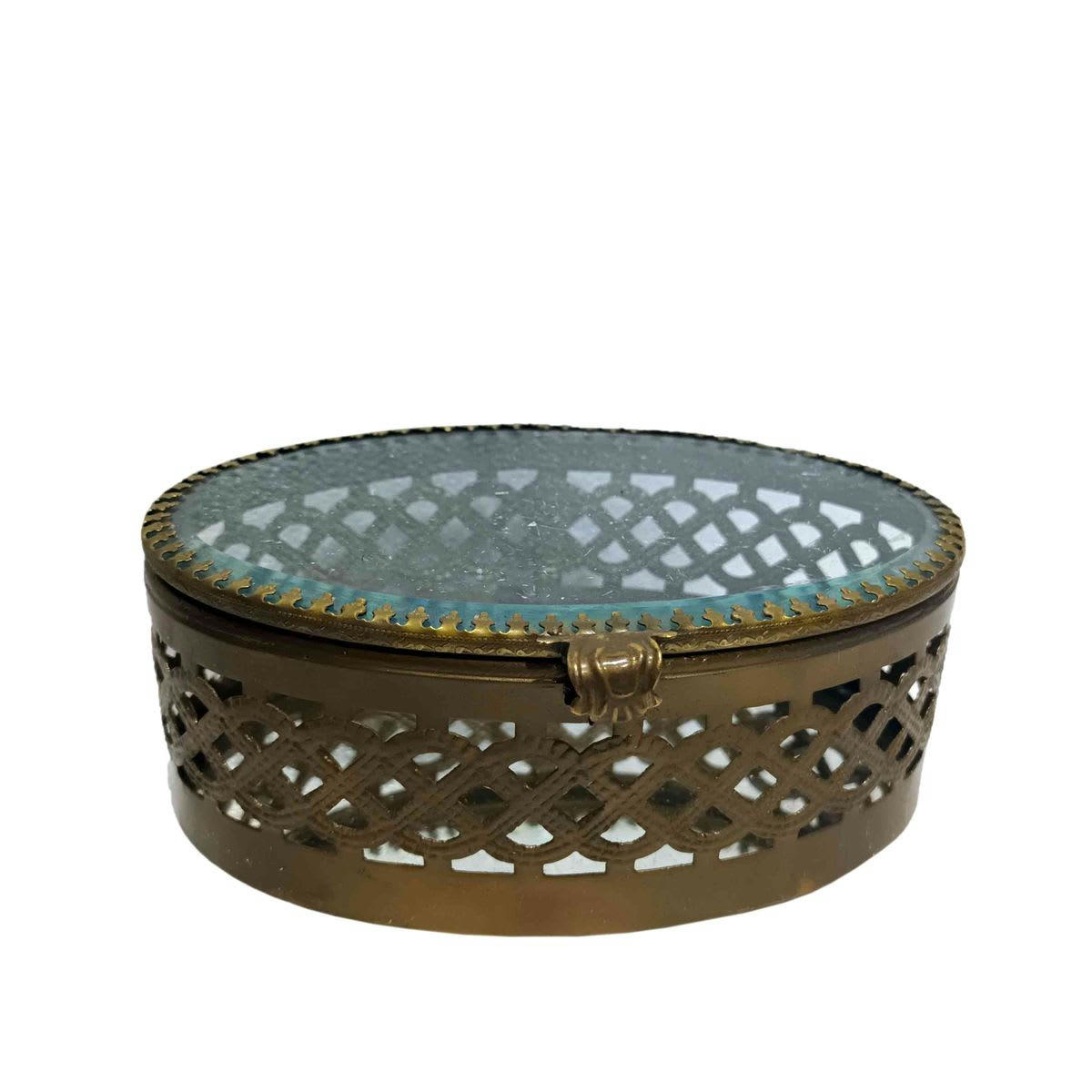 - Boîte à bijoux verre et métal