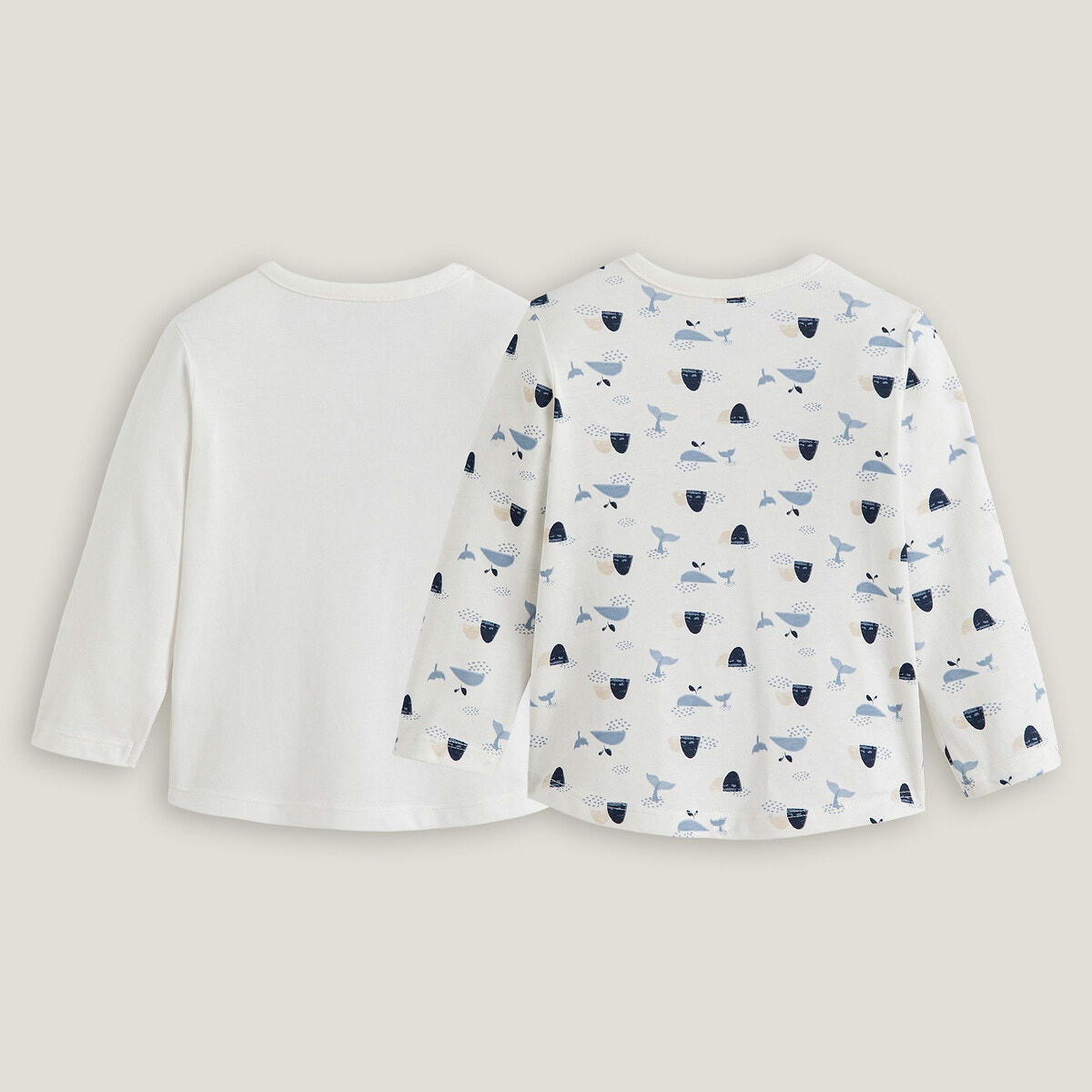 Lot de 2 T-shirts manches longues esprit marin